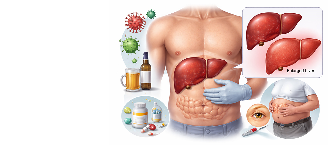 Hepatomegaly (Enlarged Liver): Causes, Signs, and Treatment